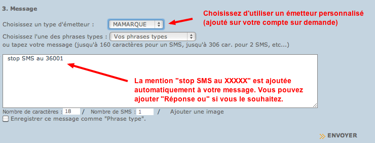 Envoyez des SMS en nombre